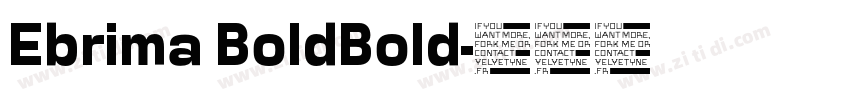 Ebrima BoldBold字体转换